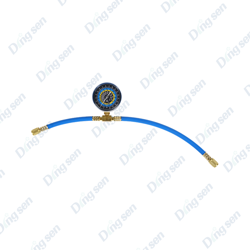 Pressure gauge automotive air conditioning filling system Pressure gauge automotive air conditioning filling system